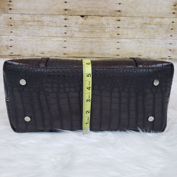 Dana Buchman Womens Leather & Straw Tote Bag - Picture 7 of 8